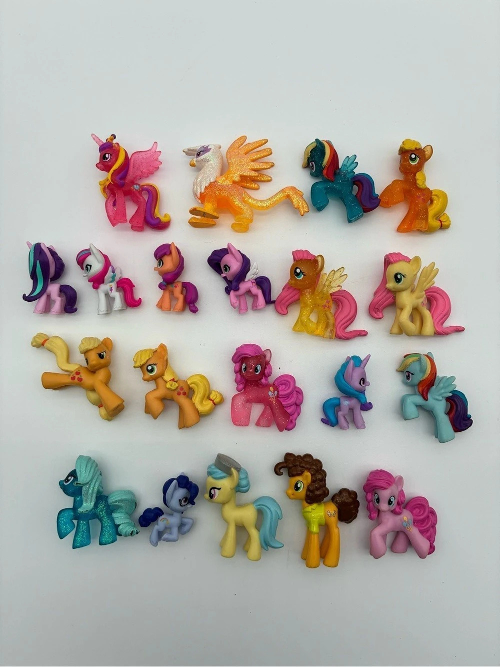 My Little Pony G4 Friendship Is Magic Mini Figure Lot 20pc Glitter Hasbro ML